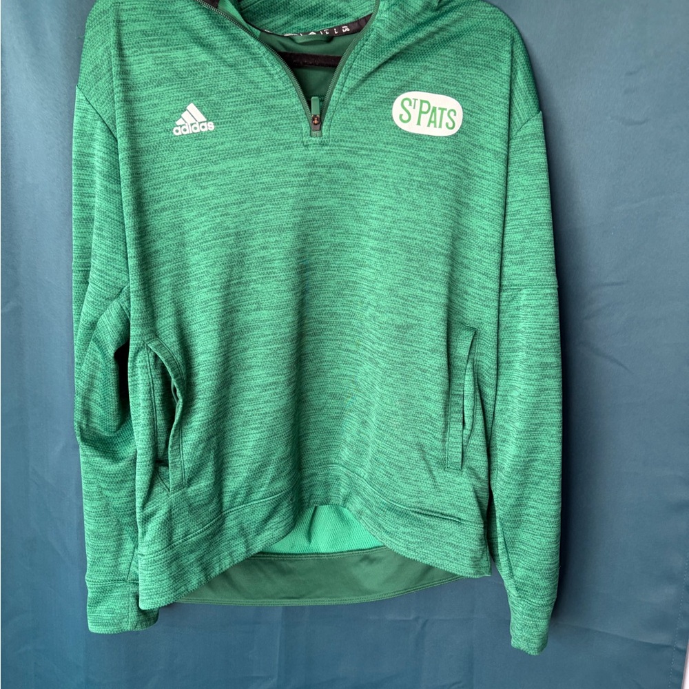 adidas Green Quarter-Zip Pullover